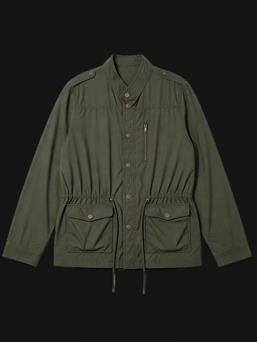 Utility Jacket in Olive Green
